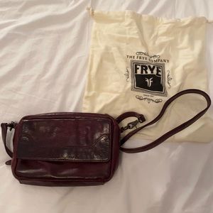 Frye Maroon Crossbody Bag